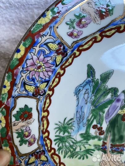 Тарелка китай ручная работа фарфор