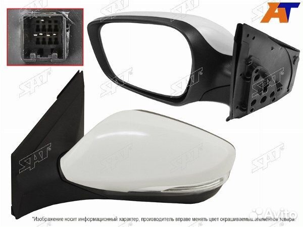 Зеркало hyundai accent/solaris 10-17, hyundai solaris