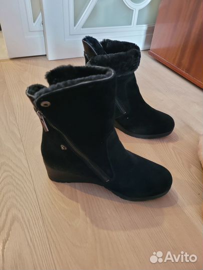 Сапоги зимние 38 размер натуральная замша