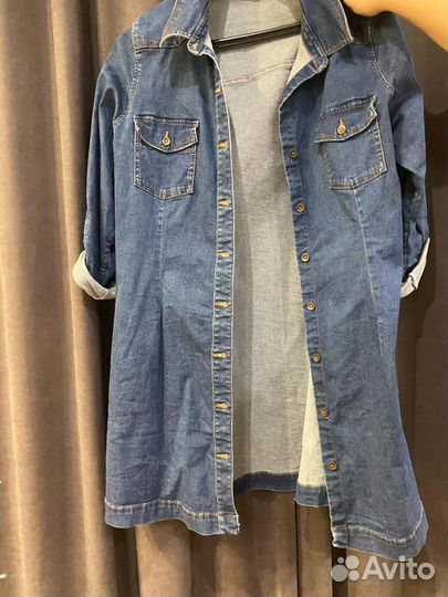 Джинсовое платье женское 52-54