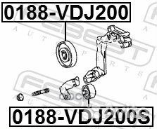 Ролик обводной 0188VDJ200S Febest