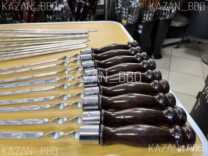 Шампура с деревянной ручкой
