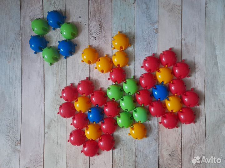 Набор 44шт. Пазлы-мозаика Stellar, d-6см