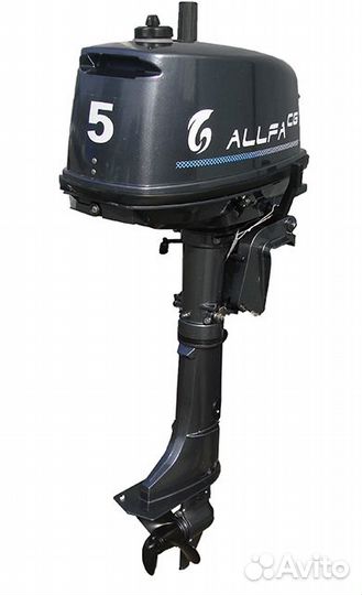 Мотор лодочный AlfaCG Т5 + бак 12л, новый