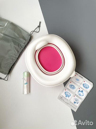 Складной дорожный горшок туалет детский