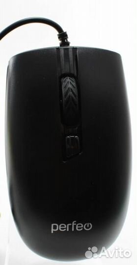 Мышь проводная Perfeo Raft 3 кн. USB. чёрная