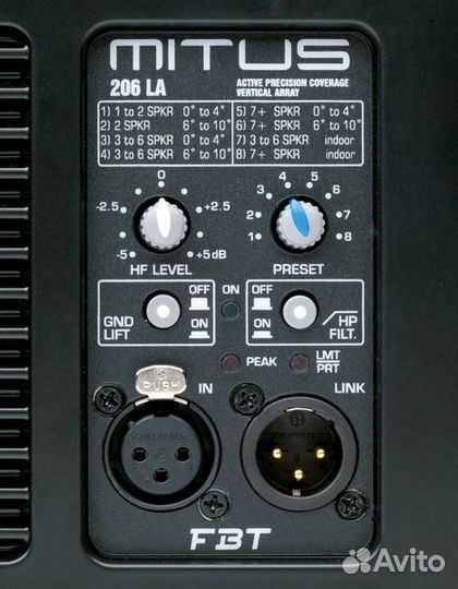 Линейный массив FBT mitus 206LA