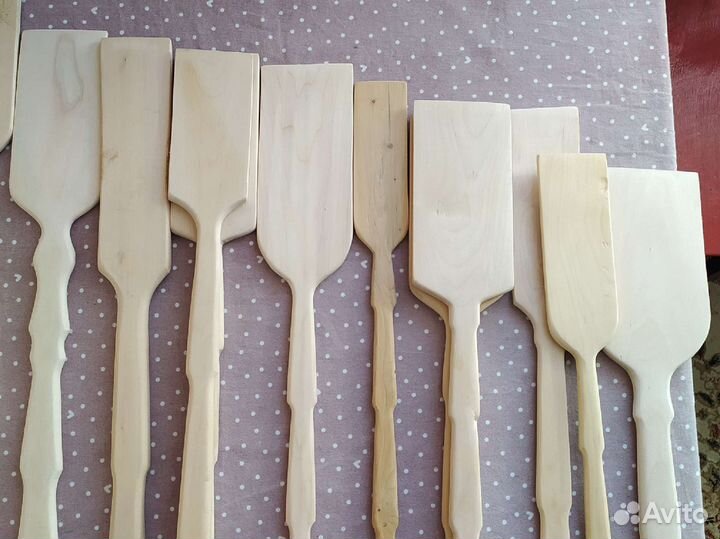 Лопатка деревянная с длинной ручкой