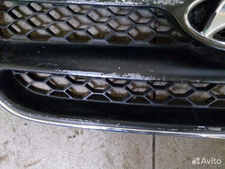 Решетка радиатора hyundai santa fe 2 до рестайл