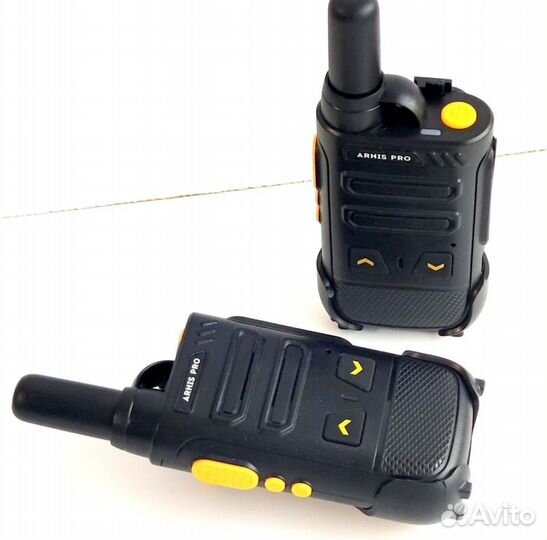 Легкая рация с наушником, комплект 2 штуки