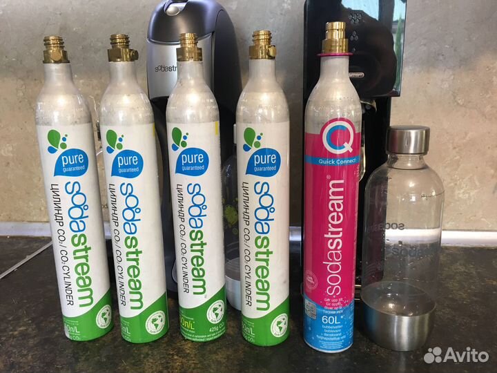 Заправка обмен баллонов сифона Sodastream HomeBar