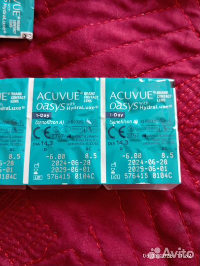 Линзы контактные acuvue oasys 1 day