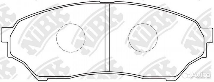 Колодки дисковые nibk PN3417