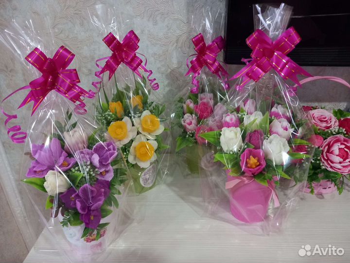 Букет из мыла ручной работы