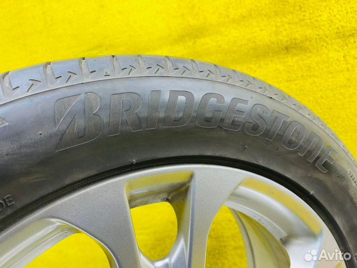 Колеса из Японии на дисках mitsubishi 5x114.3 c шинами Bridgestone 225/55R18 Магазин DZ25 К2319