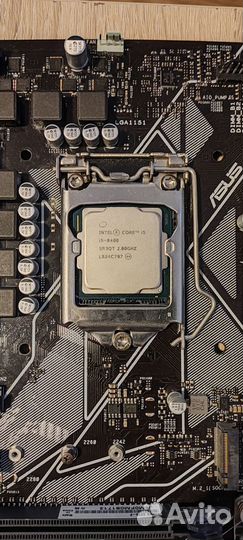 Комплектующие asus prime Z370-P, i5-8400 24 Гб
