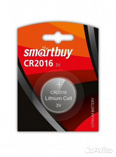 Батарейка Smartbuy литевый элемент CR 2016 1B