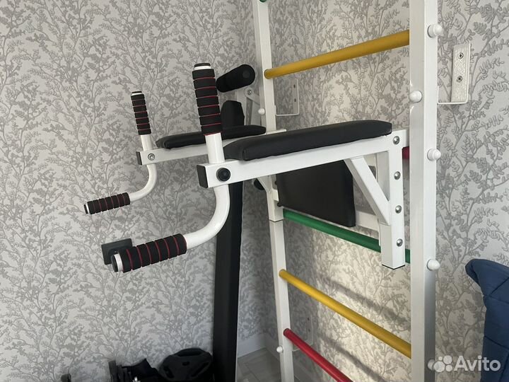 Брусья-пресс на шведскую стенку