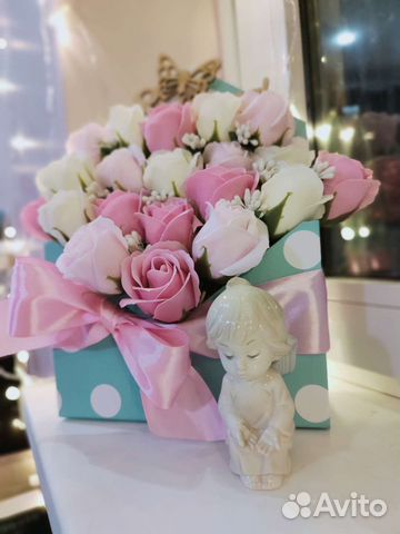 Букет цветов из мыла, подарок на любой случай