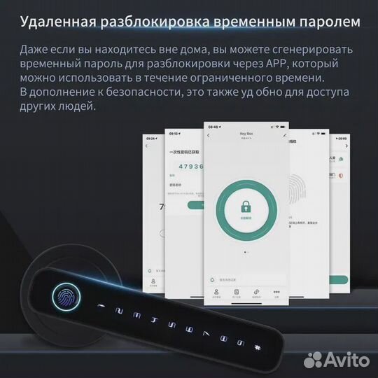 Умный дверной замок с сенсорным кодовым набором