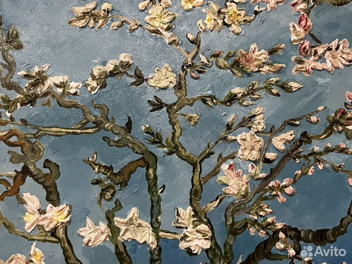 Картина Ван Гог, текстурная паста