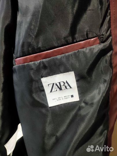 Куртка- рубашка экокожа женская Zara, L