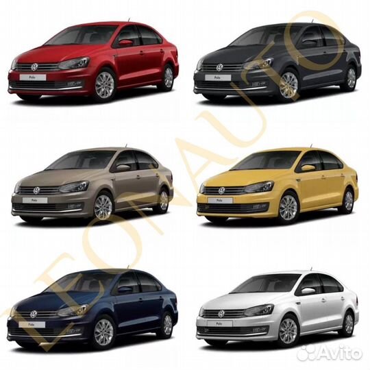 Капот все цвета на VW Polo 5 2010-2020