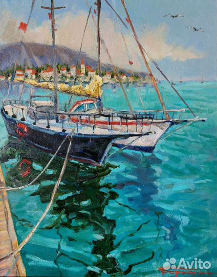 Картина маслом на холсте в раме