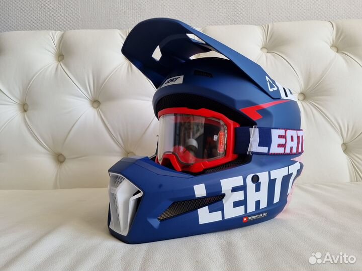 Очки + Шлем Leatt Moto 3.5 Неlmеt Rоуаl Эндуро