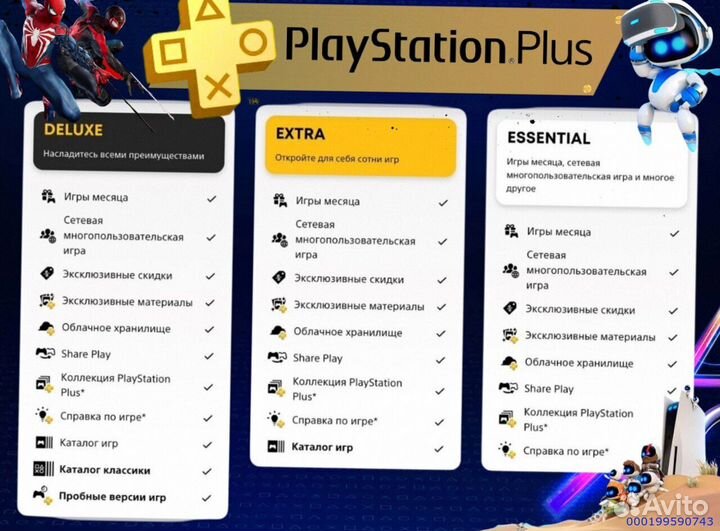 Подписка ps plus турция delux на ps5 ps4 (Арт.44795)