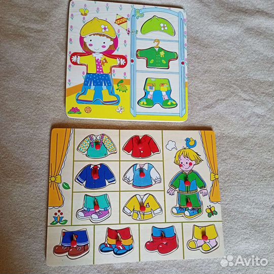 Развивающие игрушки деревянные. Пазлы, кубики