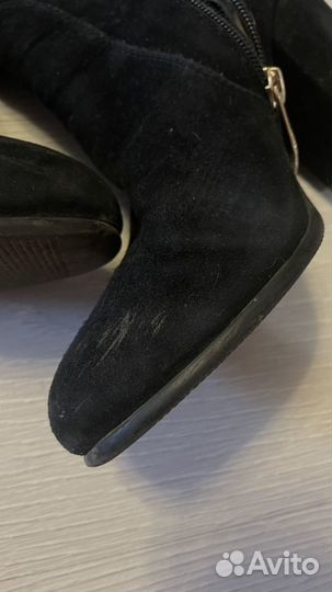 Сапоги женские зимние замшевые 37