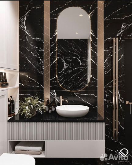 Зеркало с подсветкой капсула и Bridget