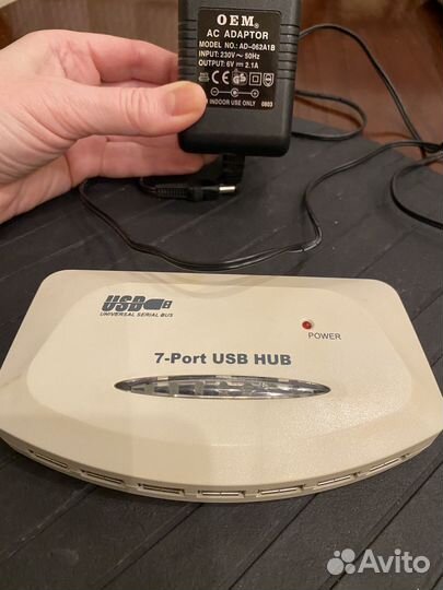 Хаб Usb 7 портовый 7-Port USB HUB