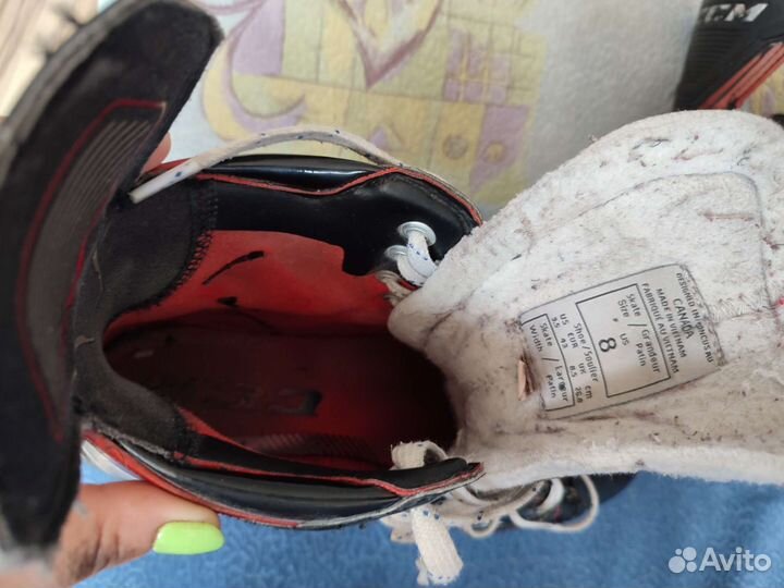 Коньки хоккейные, Наколенники щитки взрослые