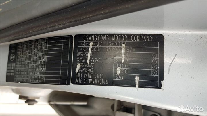 Разбор на запчасти SsangYong Rodius 2004-2013