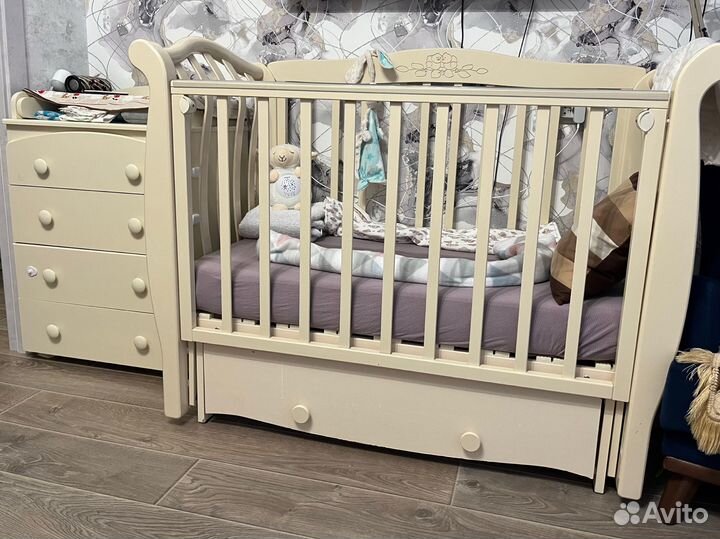 Кроватка и пеленальный комод, Можга Красная Звезда