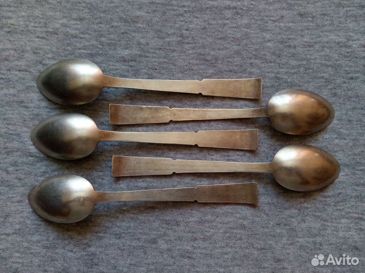 Чайные ложки серебро 875 пробы