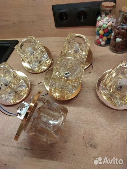 Светильник иво-20w 12в G4 золото