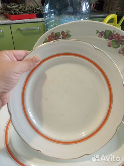 Блюдо, большие тарелки СССР зик