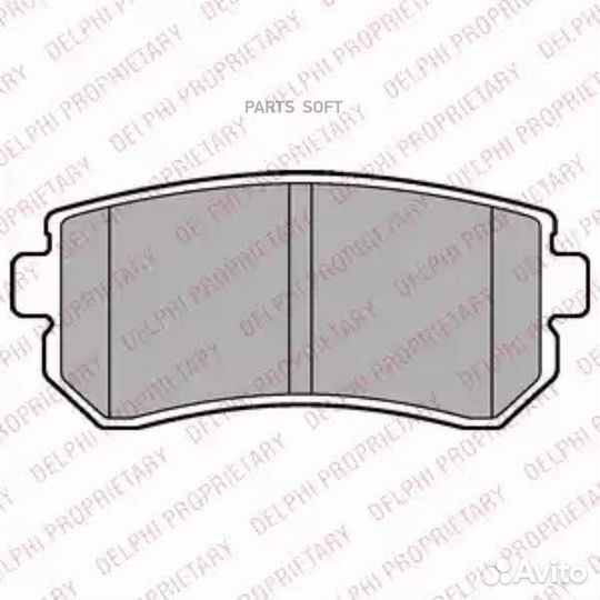 Delphi LP2303 Колодки тормозные дисковые зад