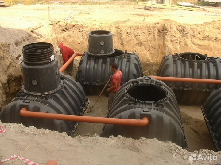 Септик Эко с переливом