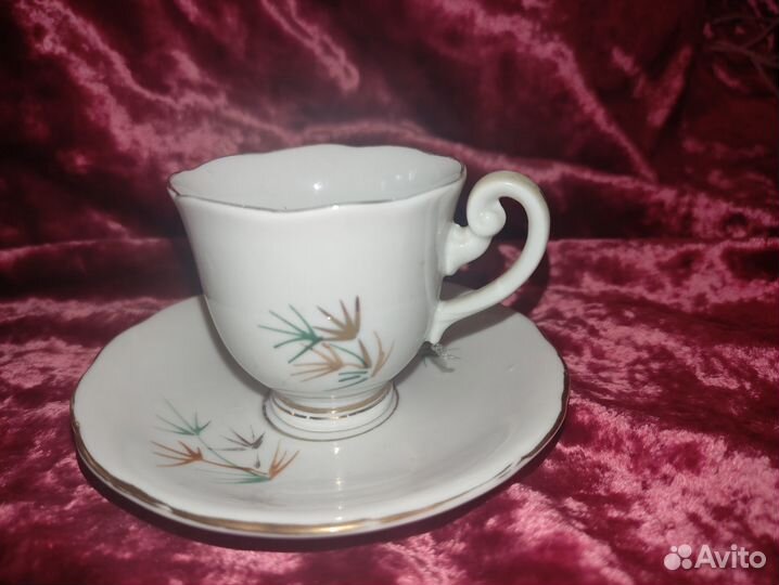 Кофейный сервиз Северная Корея Бамбук