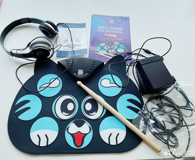 Гибкая барабанная установка для детей Cat Drum