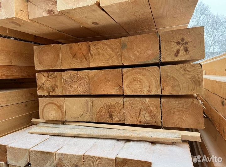 Брус обрезной 100х100х6000мм от производителя