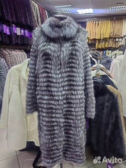 Шубы из чернобурки Длина 130 Размер 44До 50