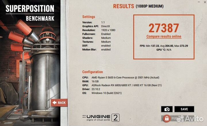 Видеокарта ASRock RX 6800 Phantom Gaming D OC 16Gb