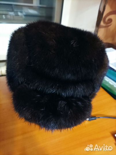 Норковая шапка мужская 58 размер