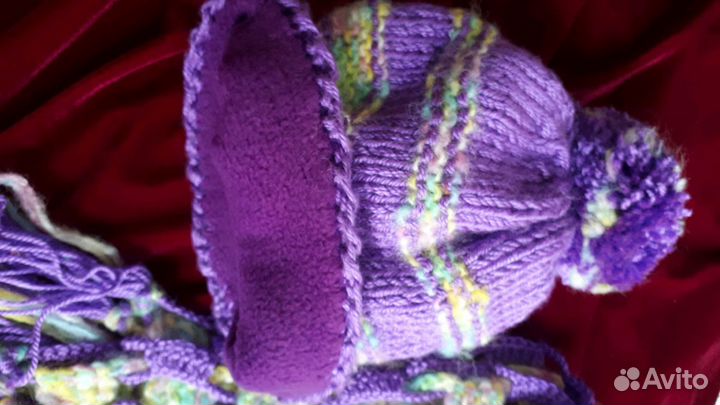 Детский комплект.шапка+шарфик