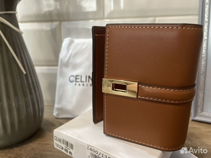 Кошелек женский Celine натуральная кожа новый